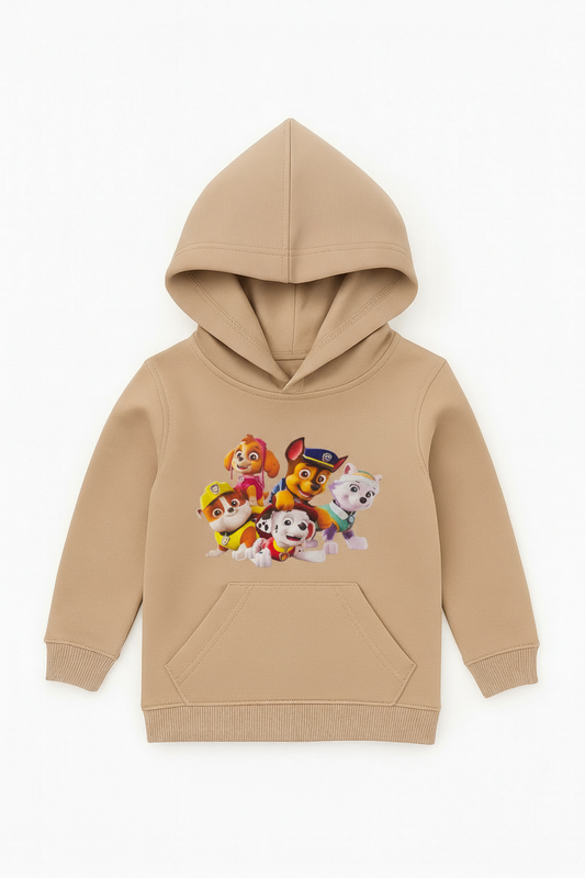 Soft Cotton Paw patrol Hoodie – Beige Edition