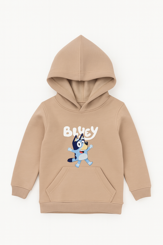 Soft Cotton Bluey Hoodie – Beige Edition